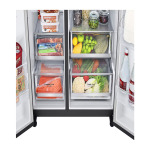 Lg REFRIGERADORA SIDE BY SIDE NEGRA DE 22.4P³ INSTAVIEW DOOR IN DOOR CRAFT ICE VS25XH